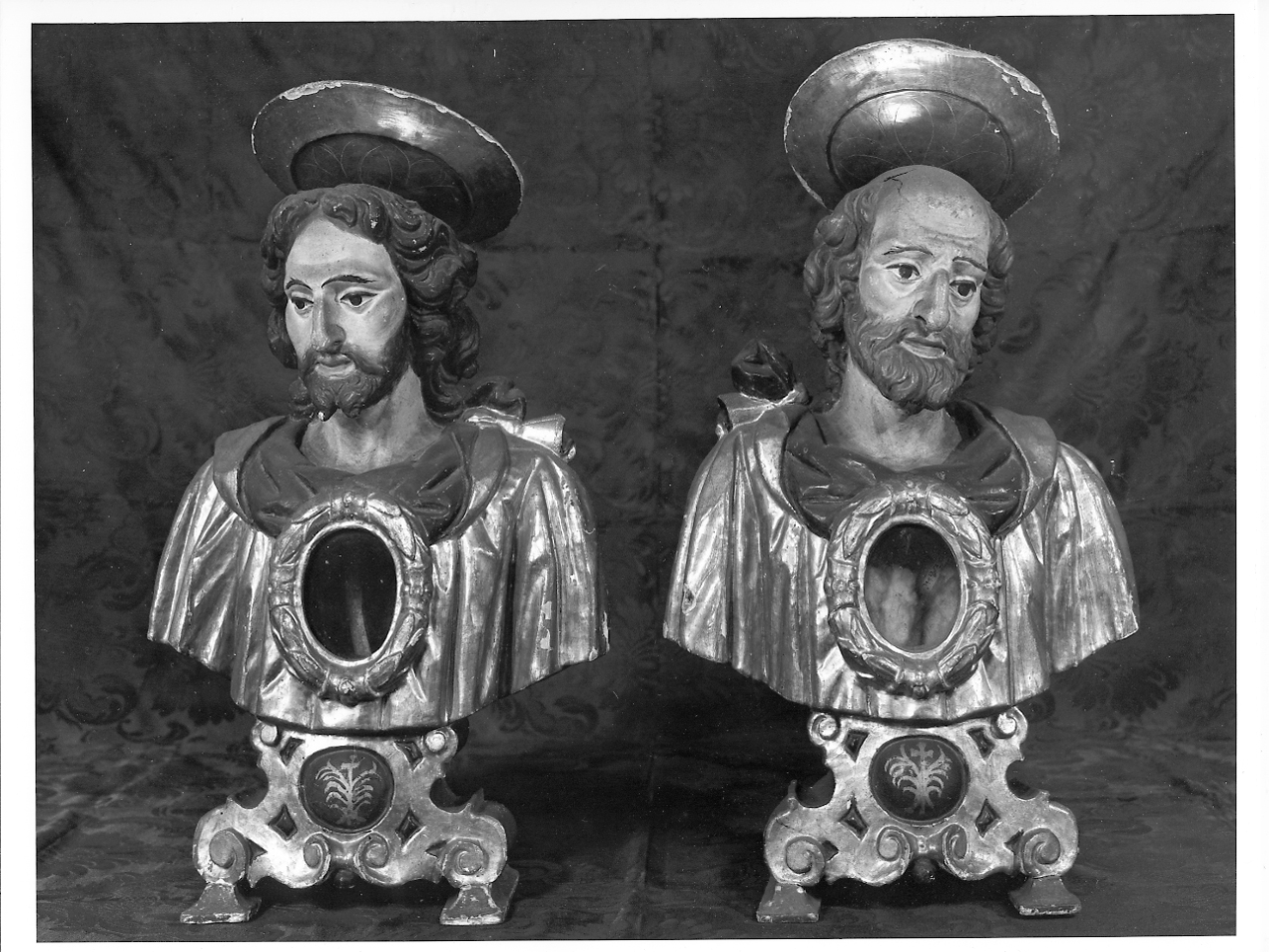 reliquiario - a busto, insieme - ambito mantovano (sec. XVIII)