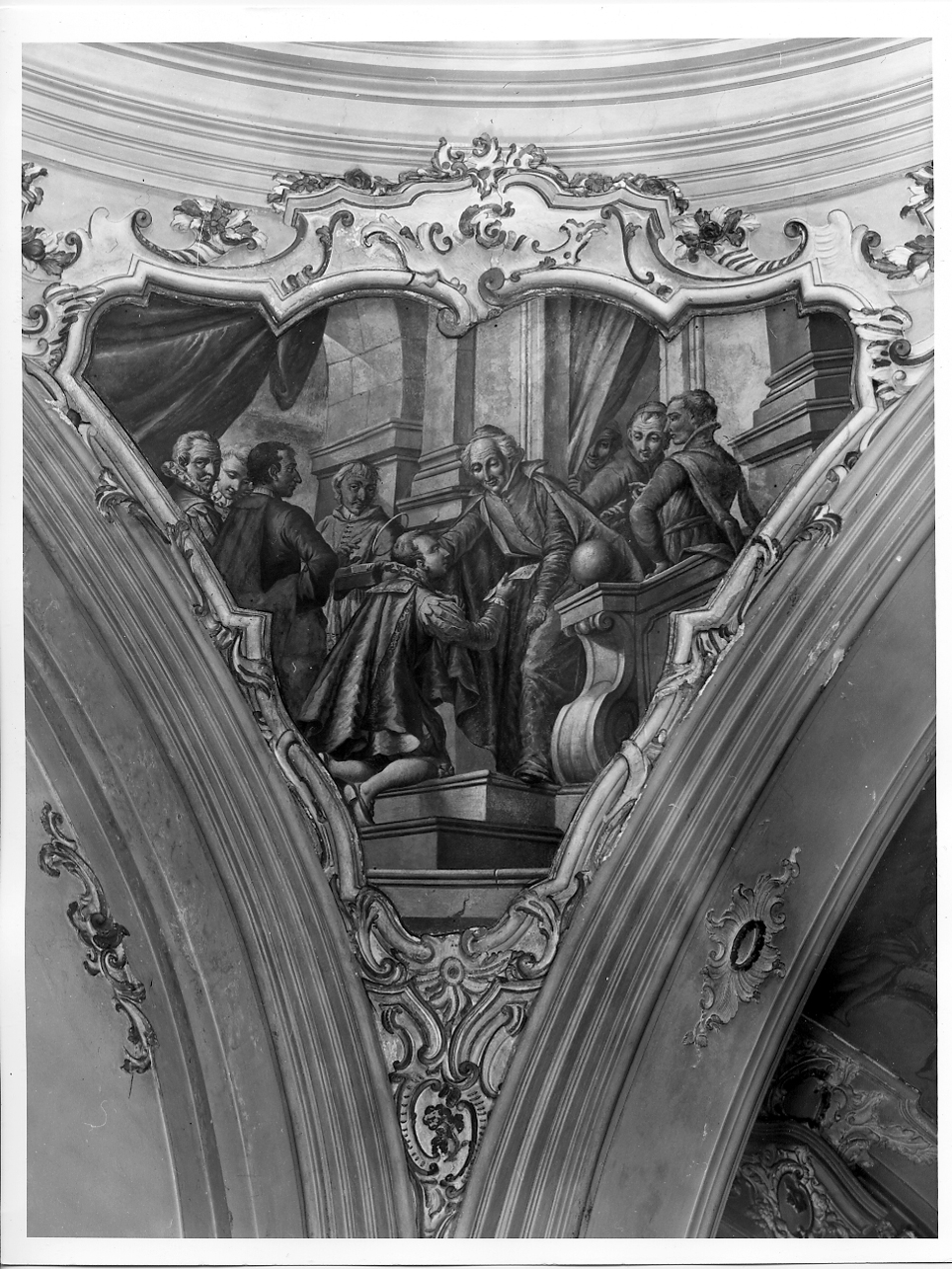 Scena della vita di San Luigi Gonzaga (dipinto, elemento d'insieme) di Ceruti Giacomo detto Pitocchetto (attribuito) (seconda metà sec. XVIII)