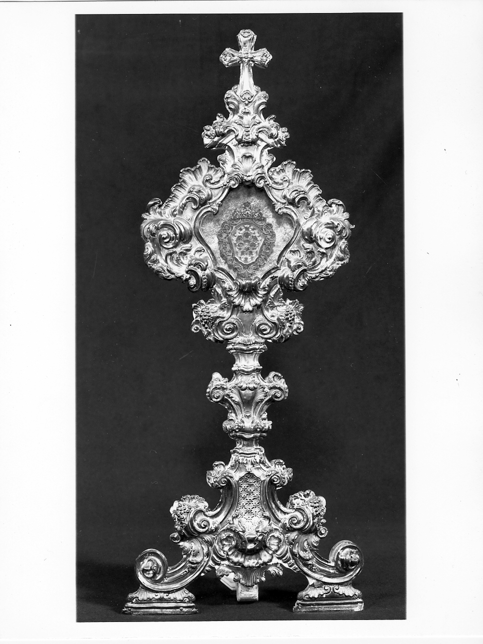 reliquiario - a ostensorio, serie - ambito bresciano (sec. XVIII)