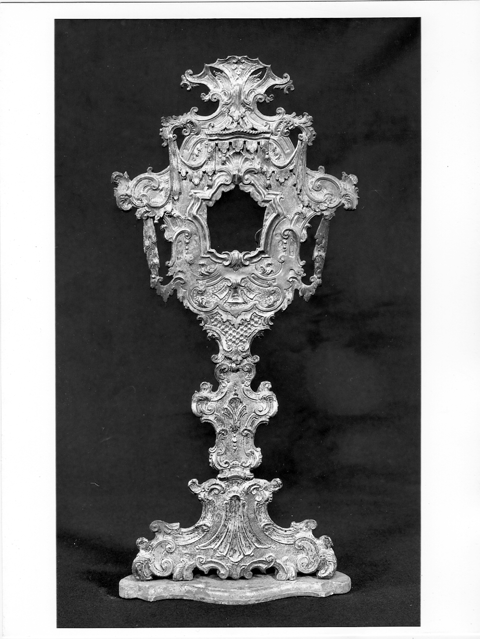 reliquiario - a ostensorio, serie - ambito bresciano (sec. XVIII)