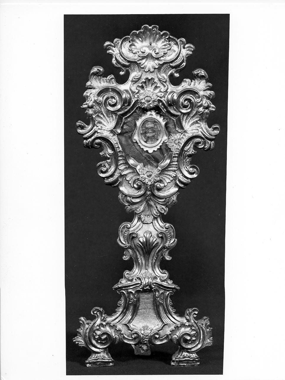 reliquiario - a ostensorio, serie - ambito bresciano (sec. XVIII)