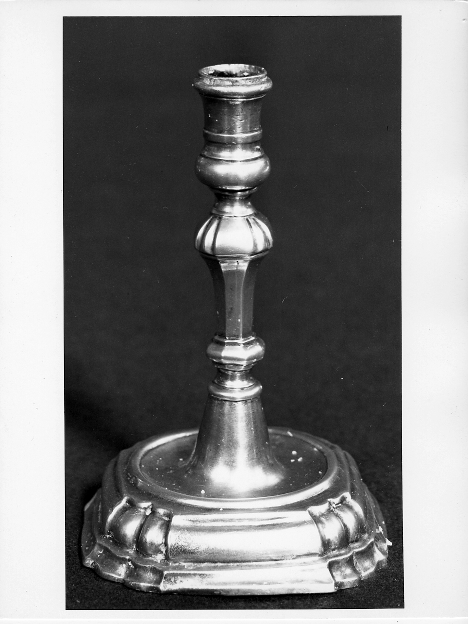 candeliere d'altare, serie - ambito bresciano (sec. XVIII)