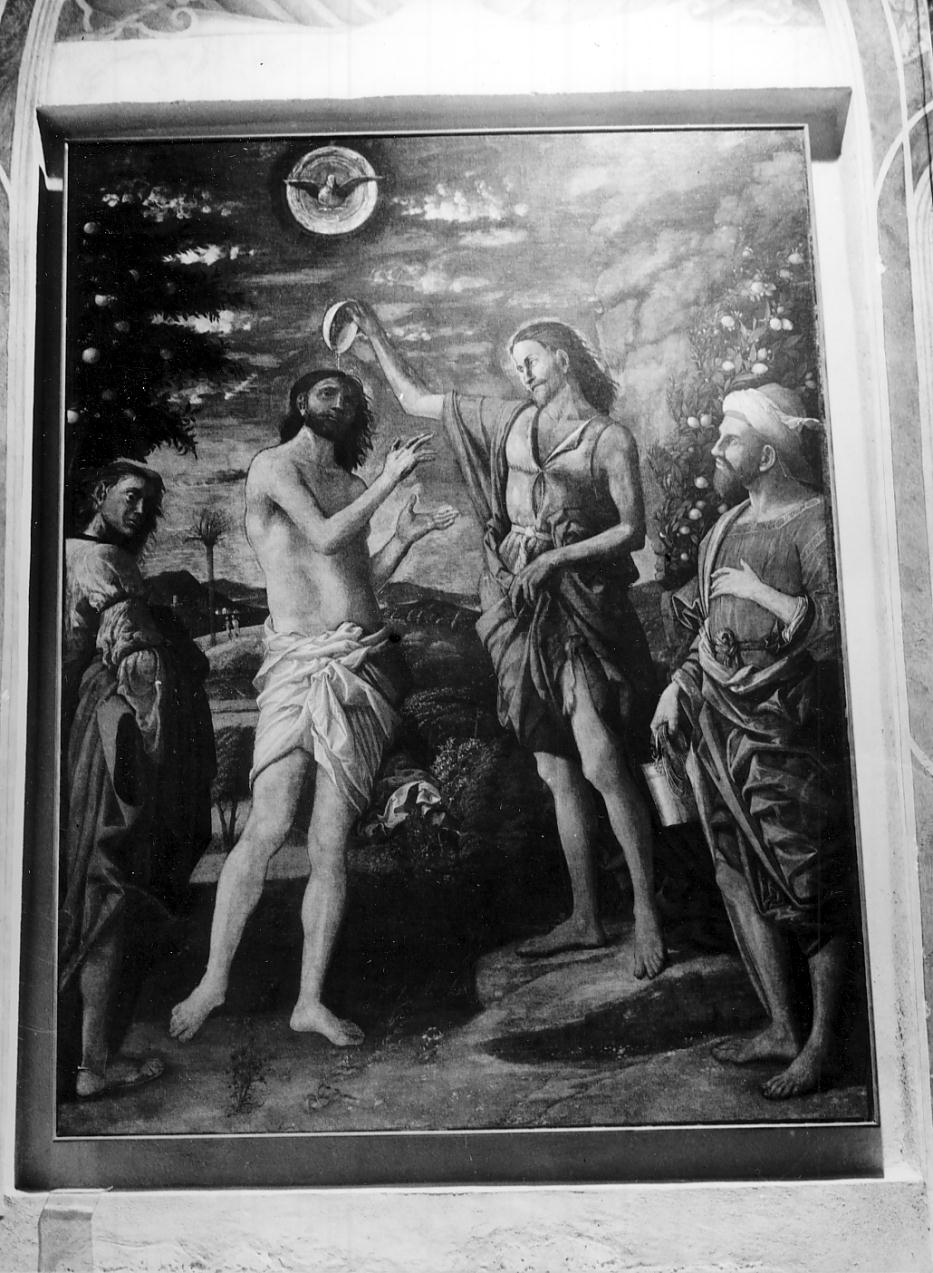 battesimo di Cristo (dipinto, opera isolata) di Mantegna Francesco (attribuito) (inizio sec. XVI)