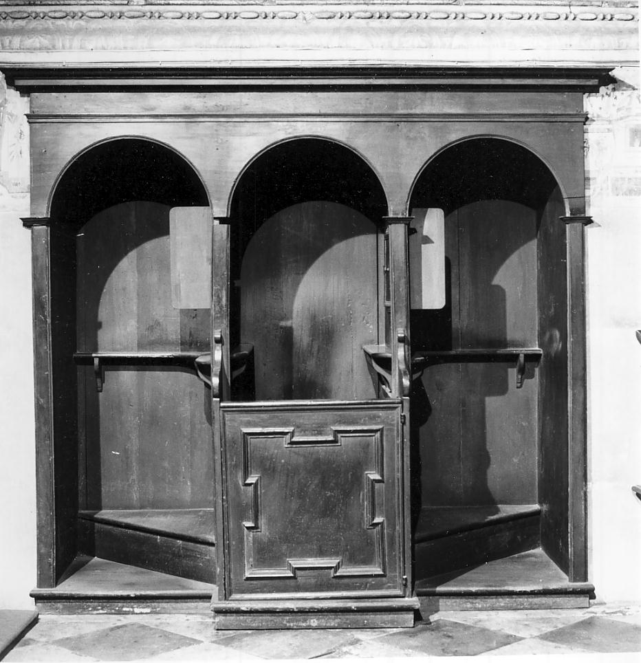 confessionale, coppia - ambito mantovano (sec. XVIII)