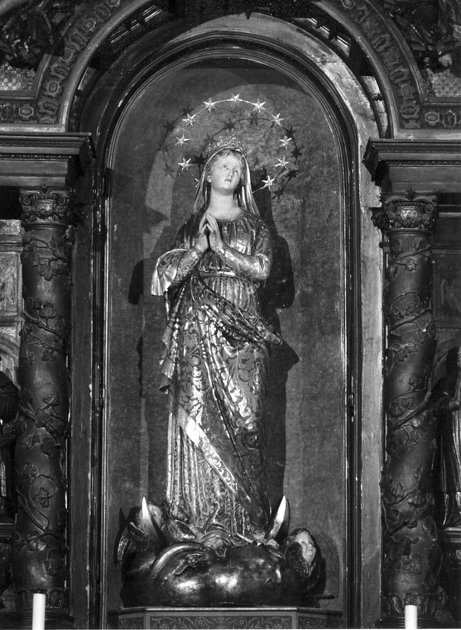 Madonna Immacolata (statua, elemento d'insieme) di Verga Mosè (sec. XVII)