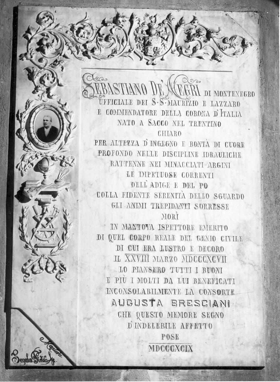 monumento funebre, opera isolata di Segala Pietro (sec. XIX)