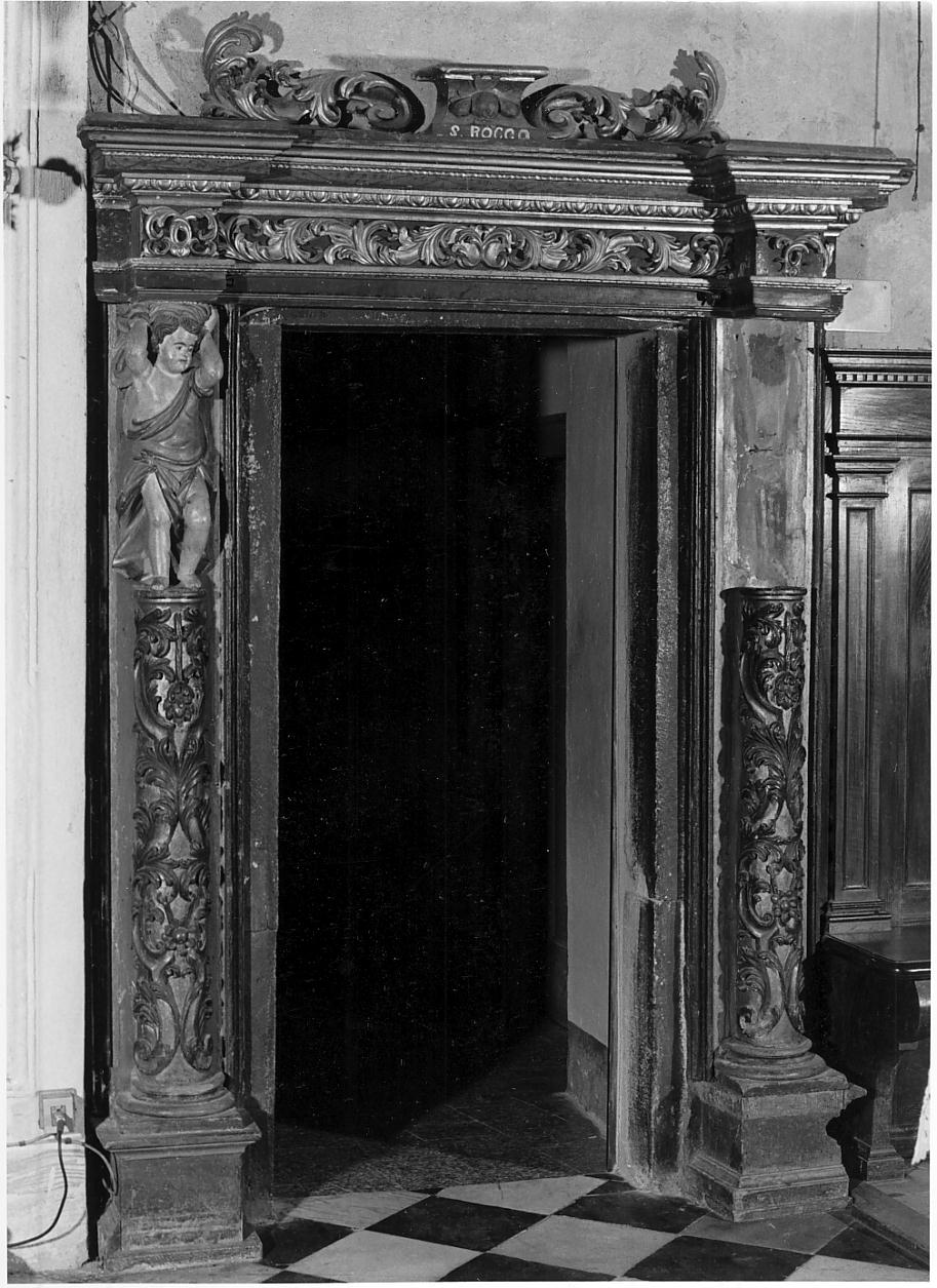 portale, coppia - ambito italiano (fine/inizio secc. XVII/ XVIII)