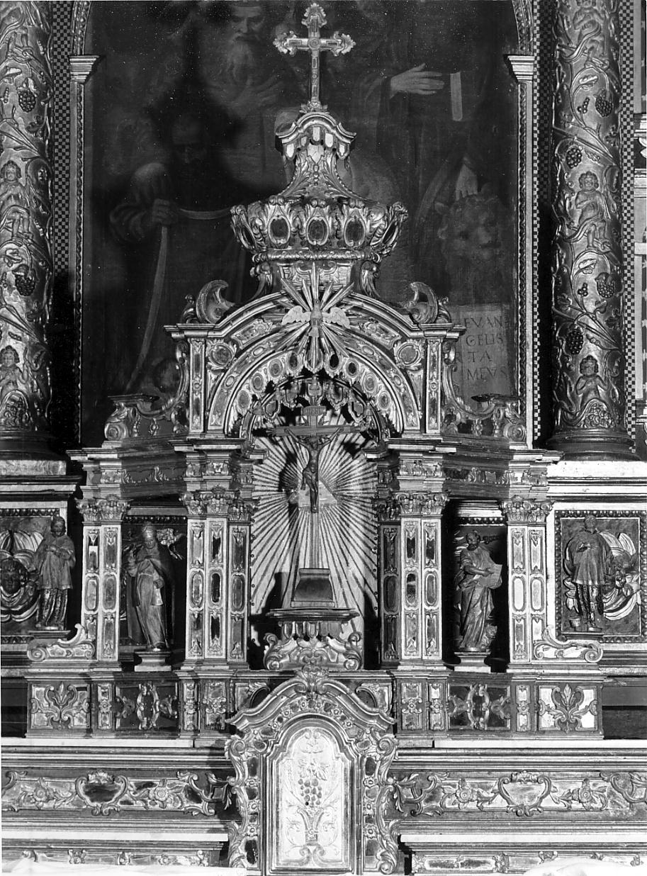 San Giovanni Nepomuceno; San Gregorio Magno; a sinistra San Marco, San Filippo Neri a destra (tabernacolo, elemento d'insieme) di Fusi Antonio, Mombelli Pietro (sec. XVIII)