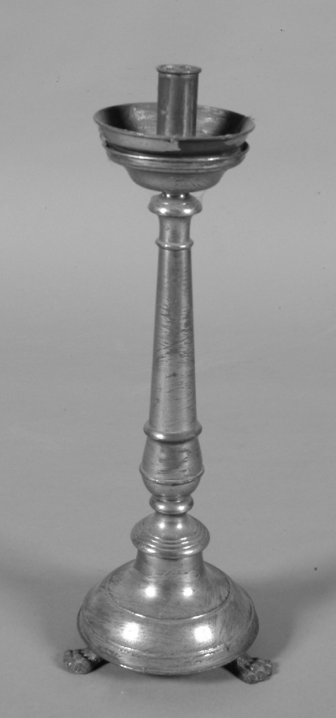 candeliere d'altare, serie - ambito lombardo (sec. XIX)