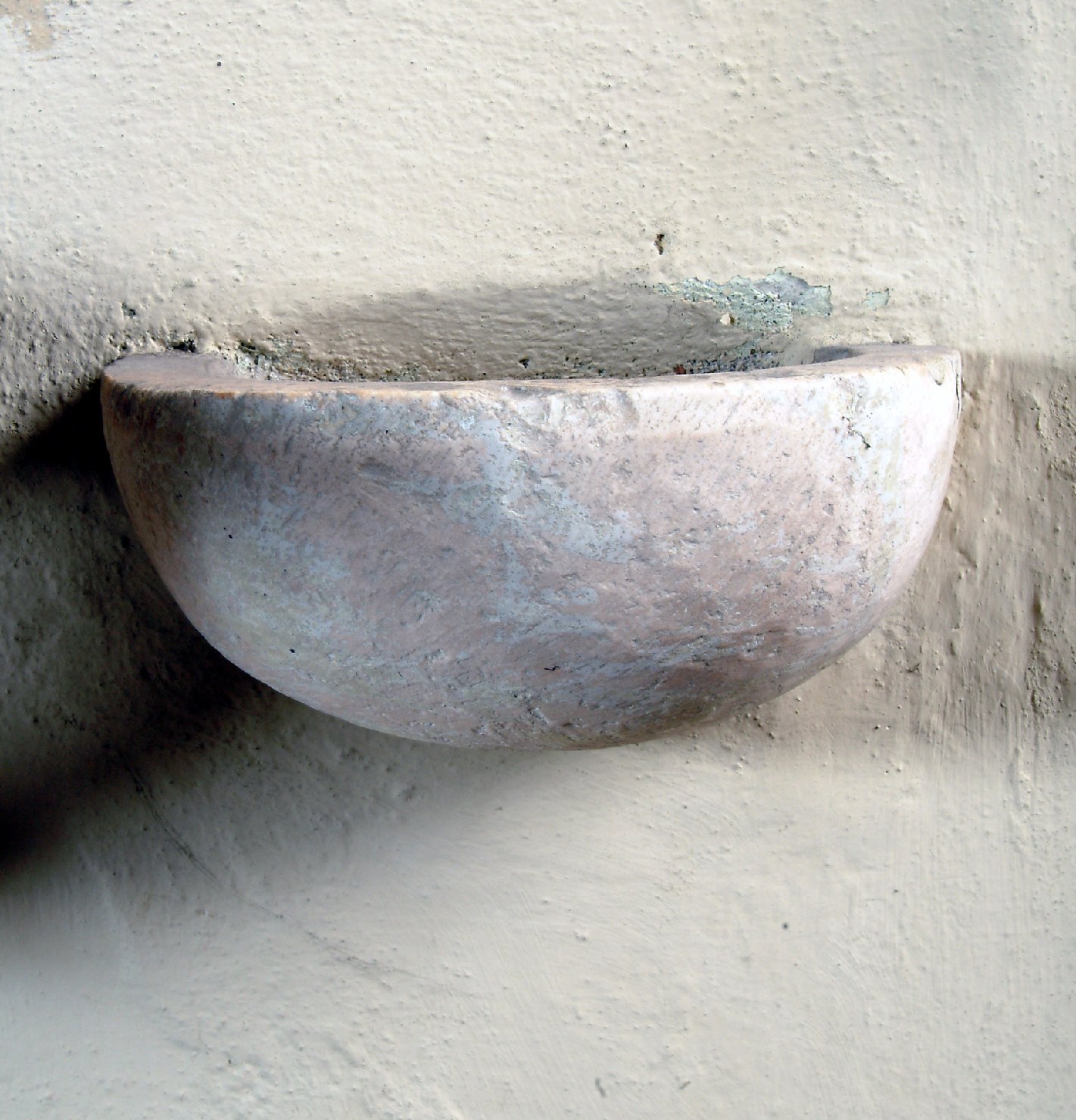 acquasantiera da parete, opera isolata - ambito lombardo (seconda metà sec. XIX)