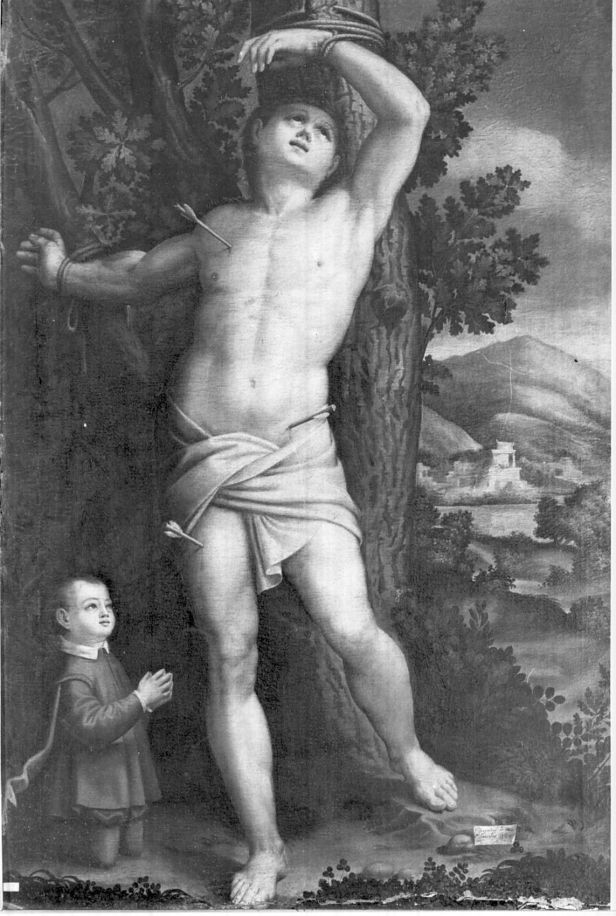 martirio di San Sebastiano (dipinto, opera isolata) di Gatti Gervasio detto Soiaro (seconda metà sec. XVI)