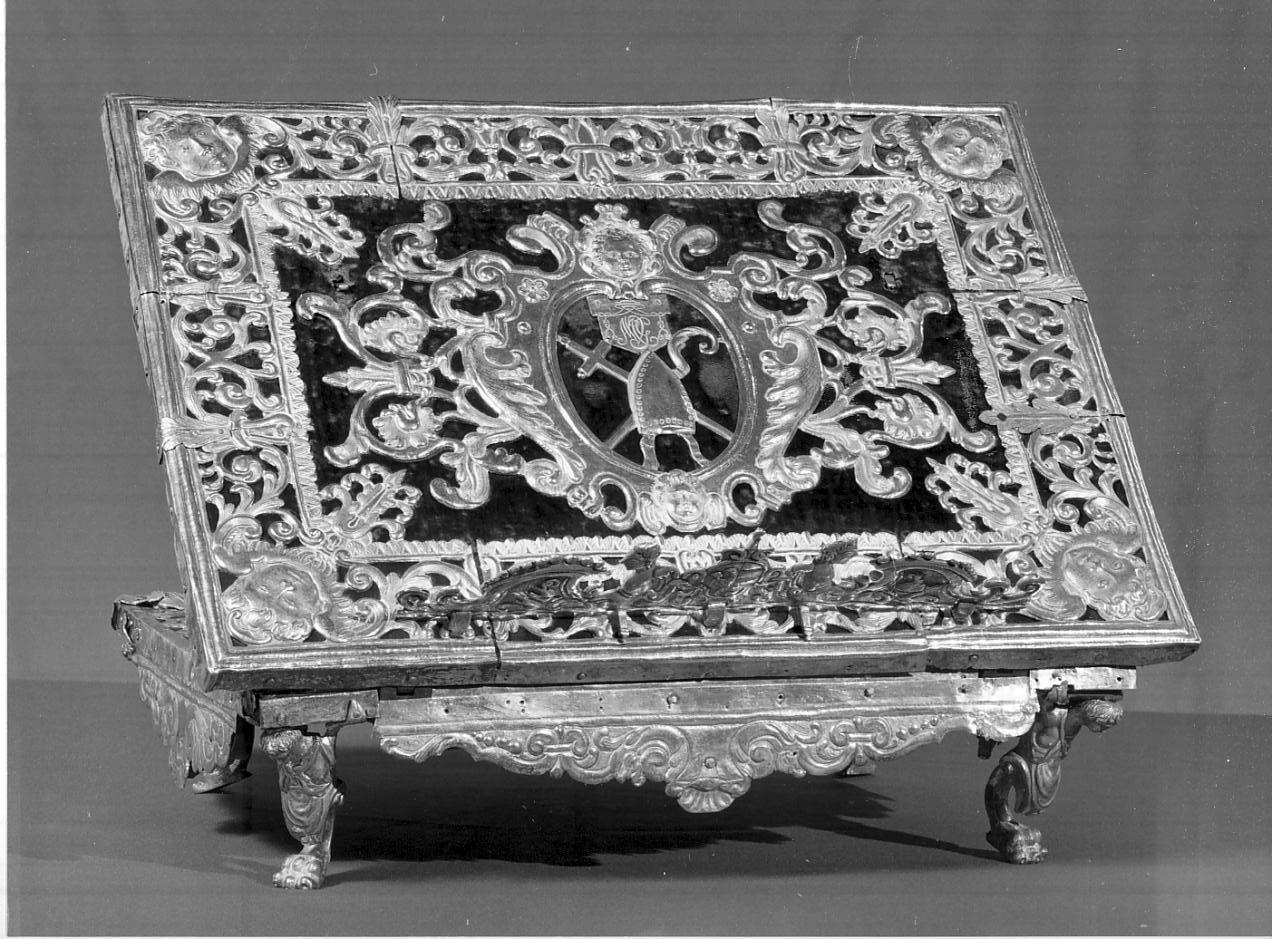 leggio d'altare, opera isolata - ambito italiano (fine/inizio secc. XVII/ XVIII)