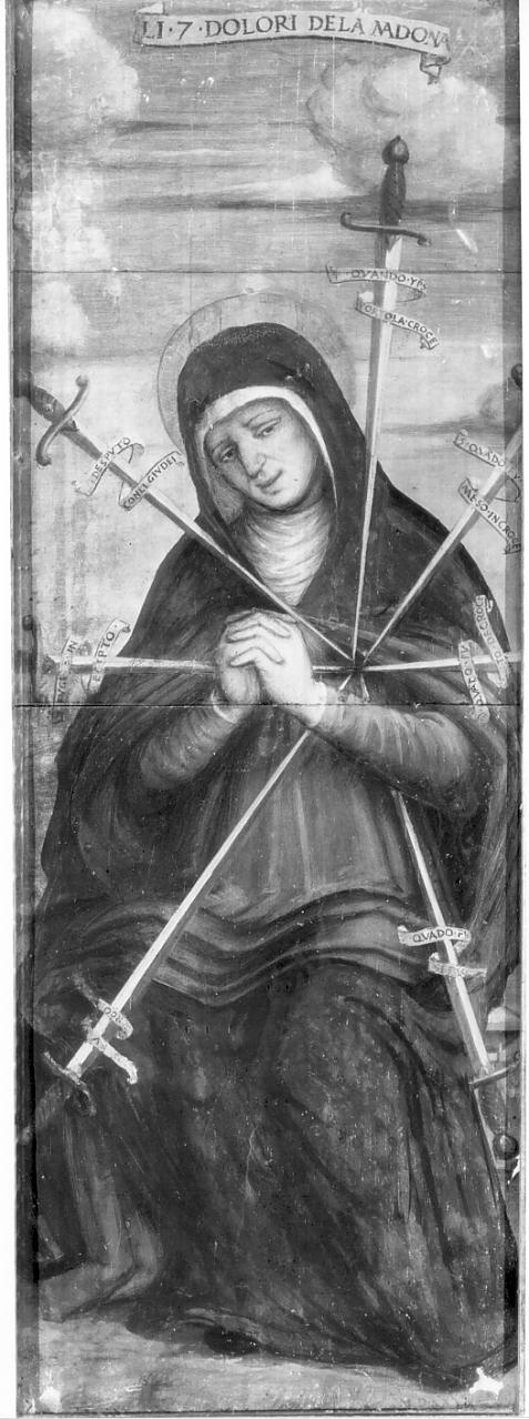 Madonna trafitta da sette spade (dipinto, opera isolata) - ambito italiano (prima metà sec. XVI)