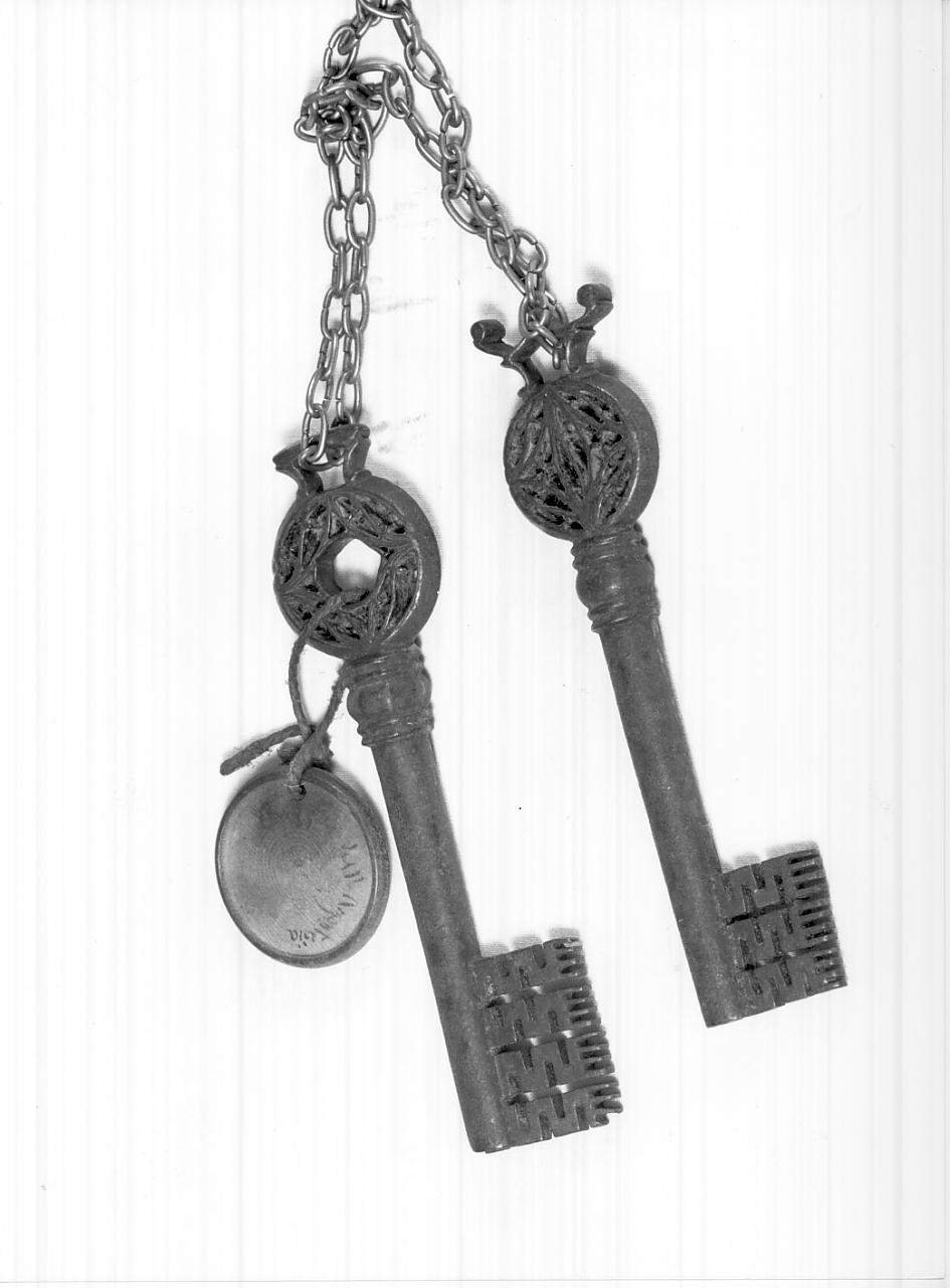 chiave, coppia - ambito italiano (sec. XV)