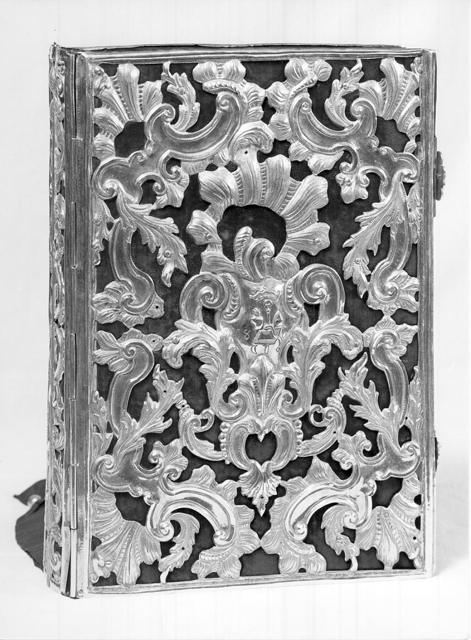 coperta di libro liturgico, opera isolata - ambito italiano (secc. XVIII/ XIX)