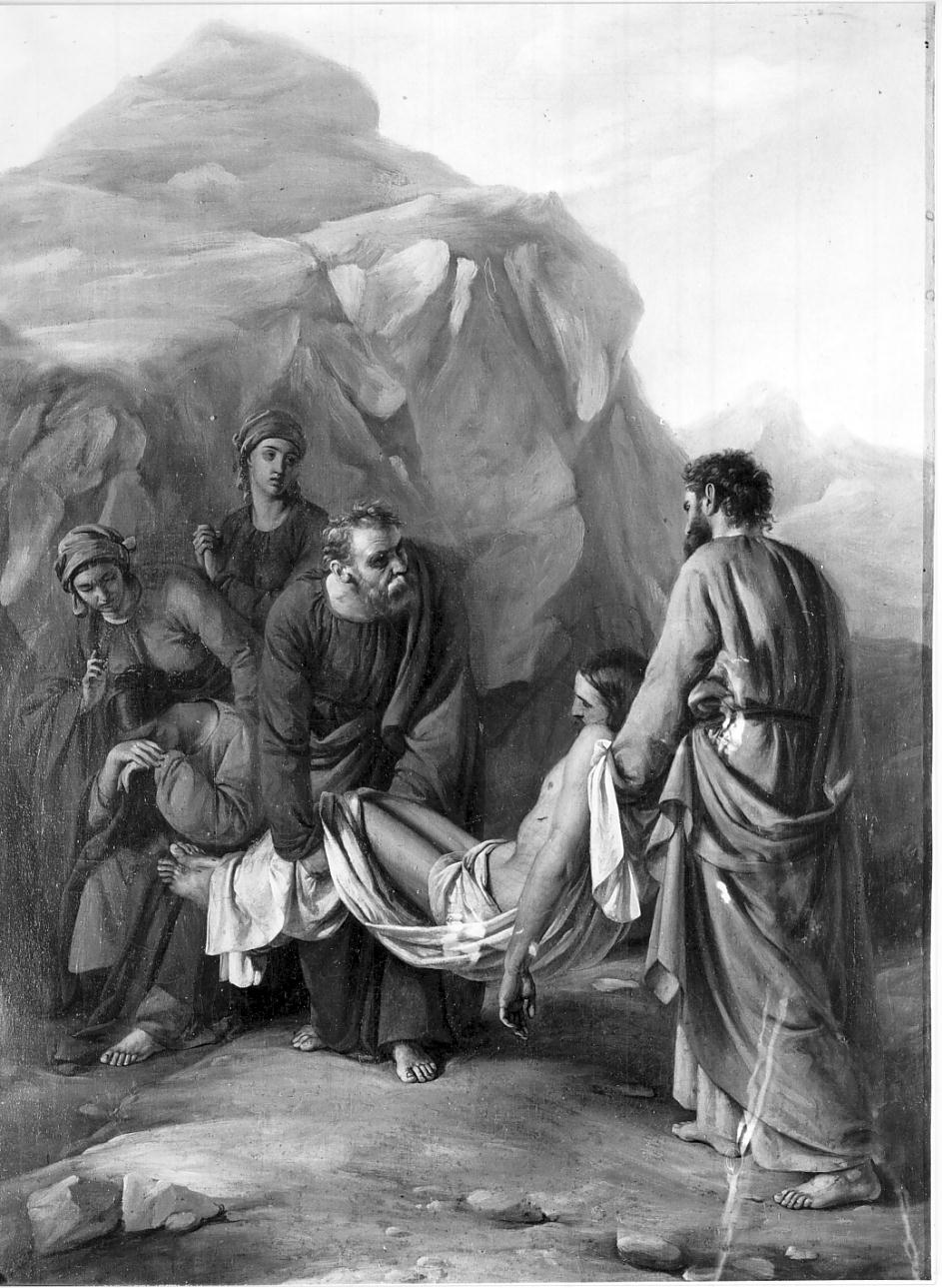 stazioni della via crucis (dipinto, serie) di Sirtori Andrea (metà sec. XIX)