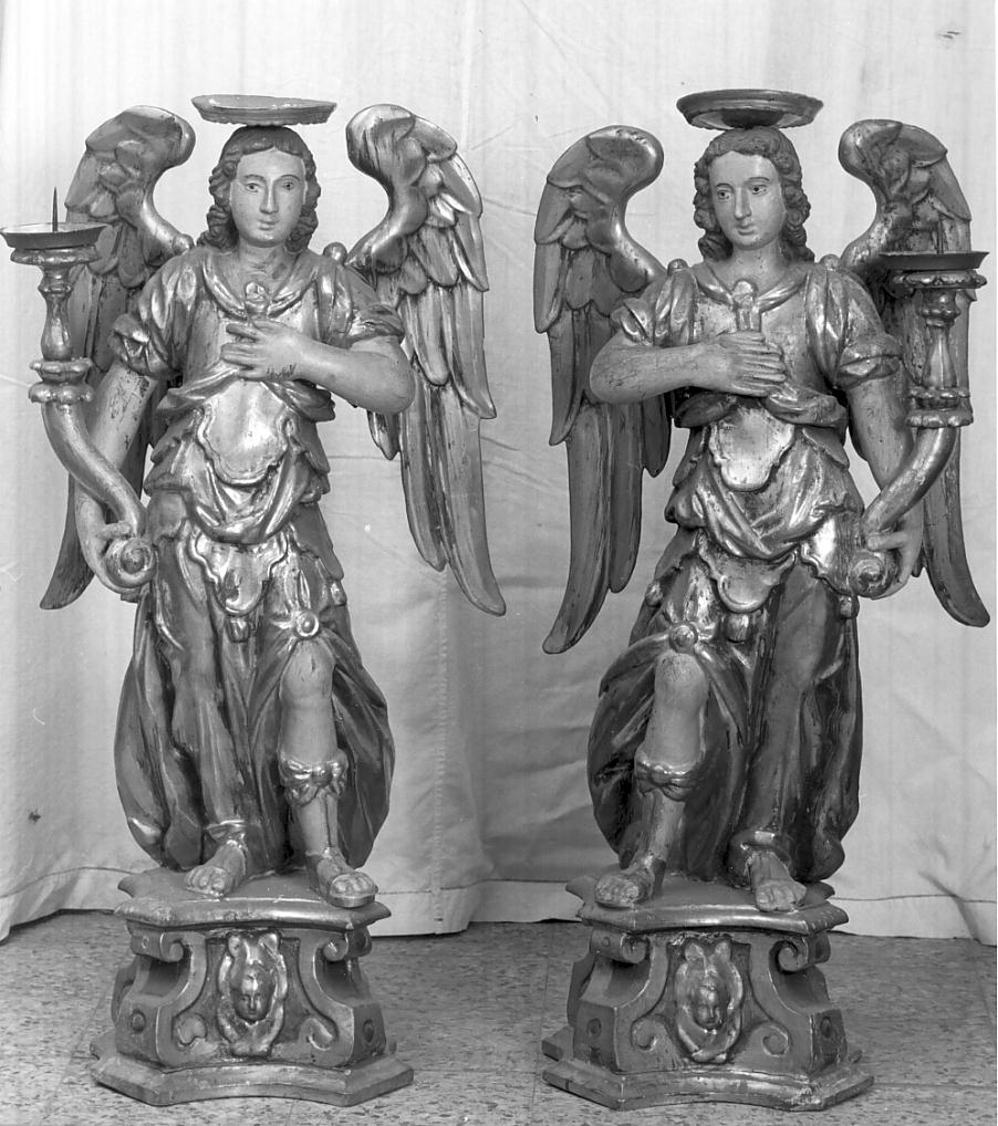 angeli (candelabro, coppia) - ambito bresciano (sec. XVIII)