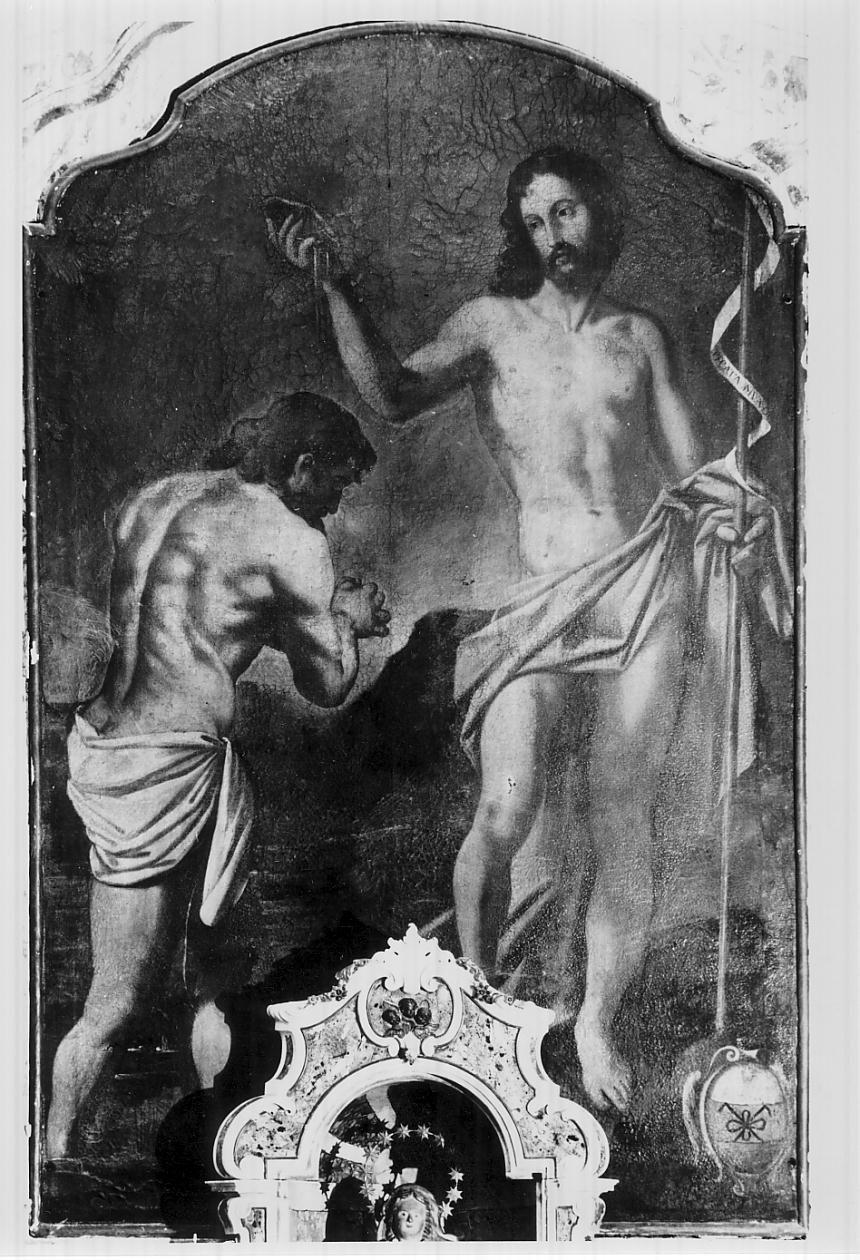 battesimo di Cristo (dipinto, opera isolata) - ambito italiano (sec. XVIII)