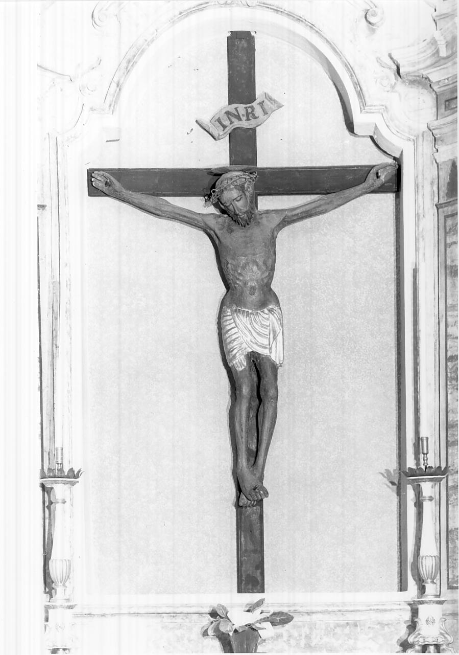 crocifisso, opera isolata - ambito italiano (seconda metà sec. XV)