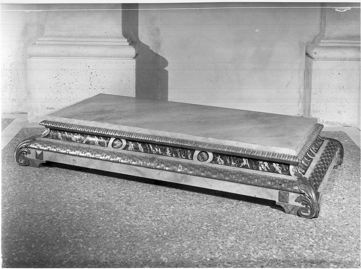 base processionale, opera isolata - ambito italiano (fine/inizio secc. XVIII/ XIX)