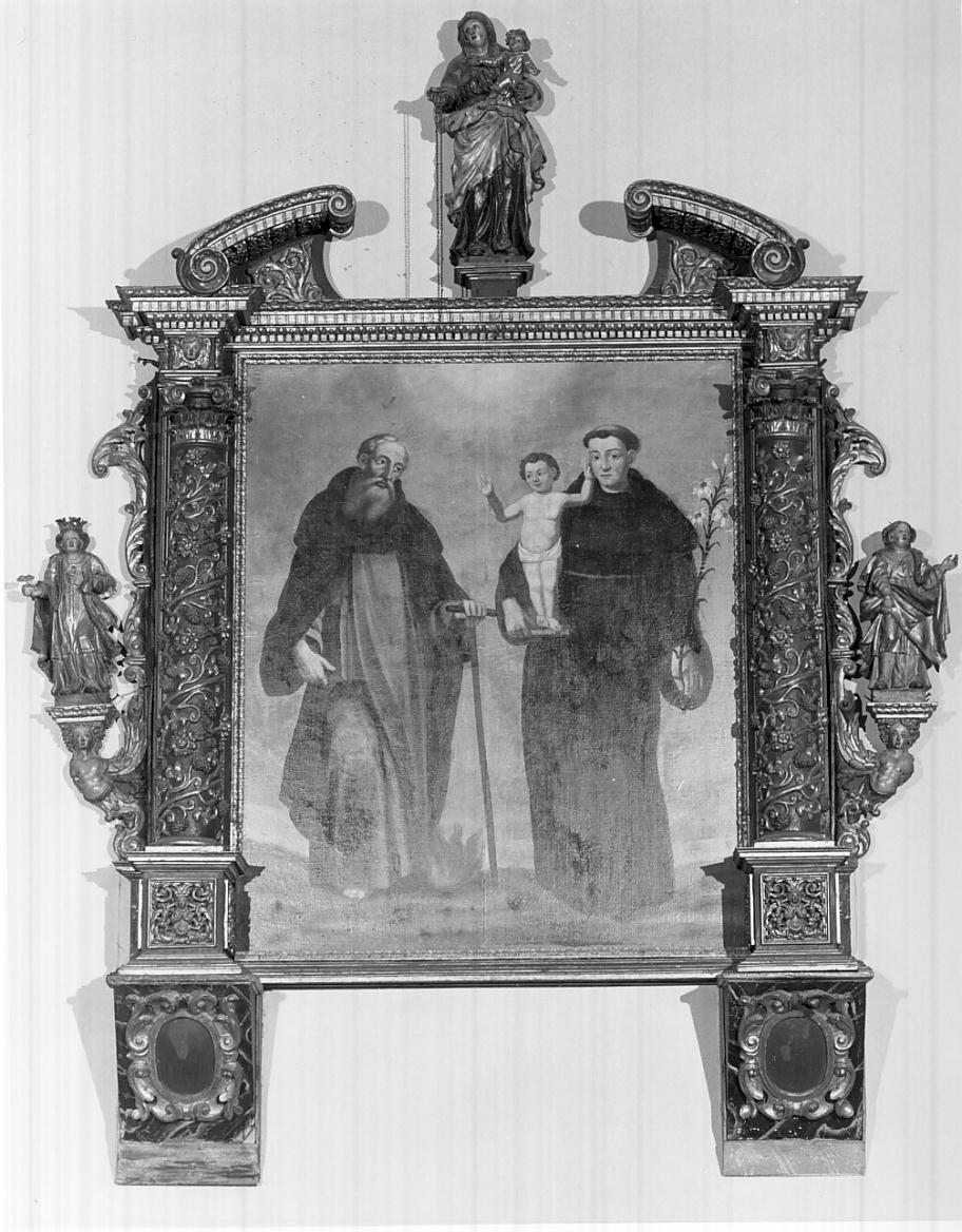 Sant'Agata; Sant'Apollonia; Vergine del Rosario (ancona, opera isolata) di Ramus Domenico (attribuito) (sec. XVII)