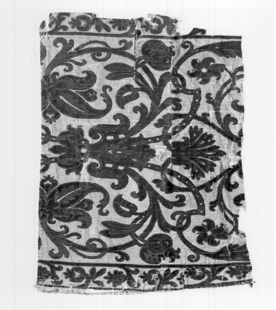 tessuto, frammento - manifattura italiana (seconda metà sec. XVI)