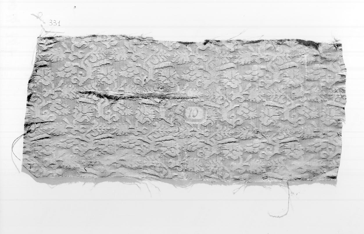 tessuto, frammento - manifattura italiana (sec. XVII)