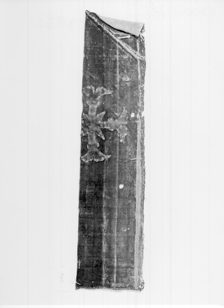 tessuto, frammento - manifattura italiana (fine/inizio secc. XVI/ XVII)