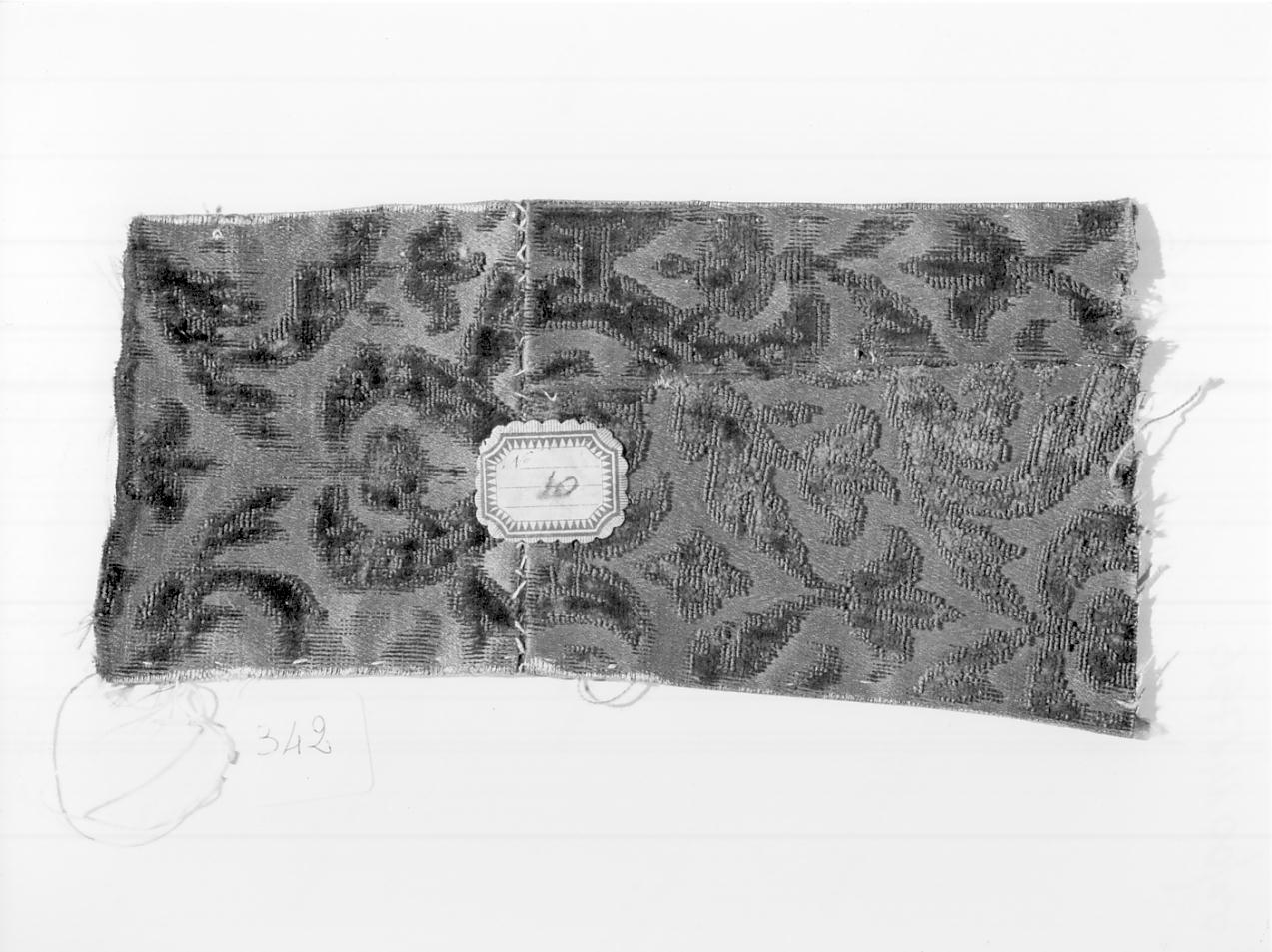 tessuto, frammento - manifattura italiana (seconda metà sec. XVI)