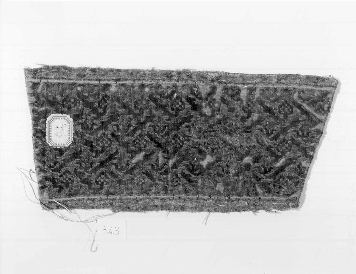 tessuto, frammento - manifattura italiana (inizio sec. XVII)