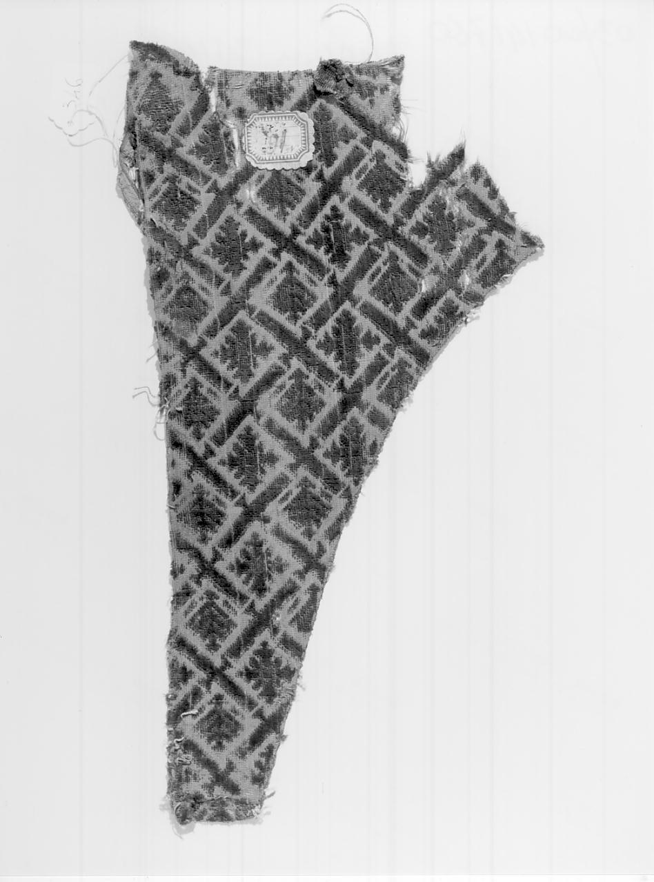 tessuto, frammento - manifattura italiana (fine/inizio secc. XVI/ XVII)