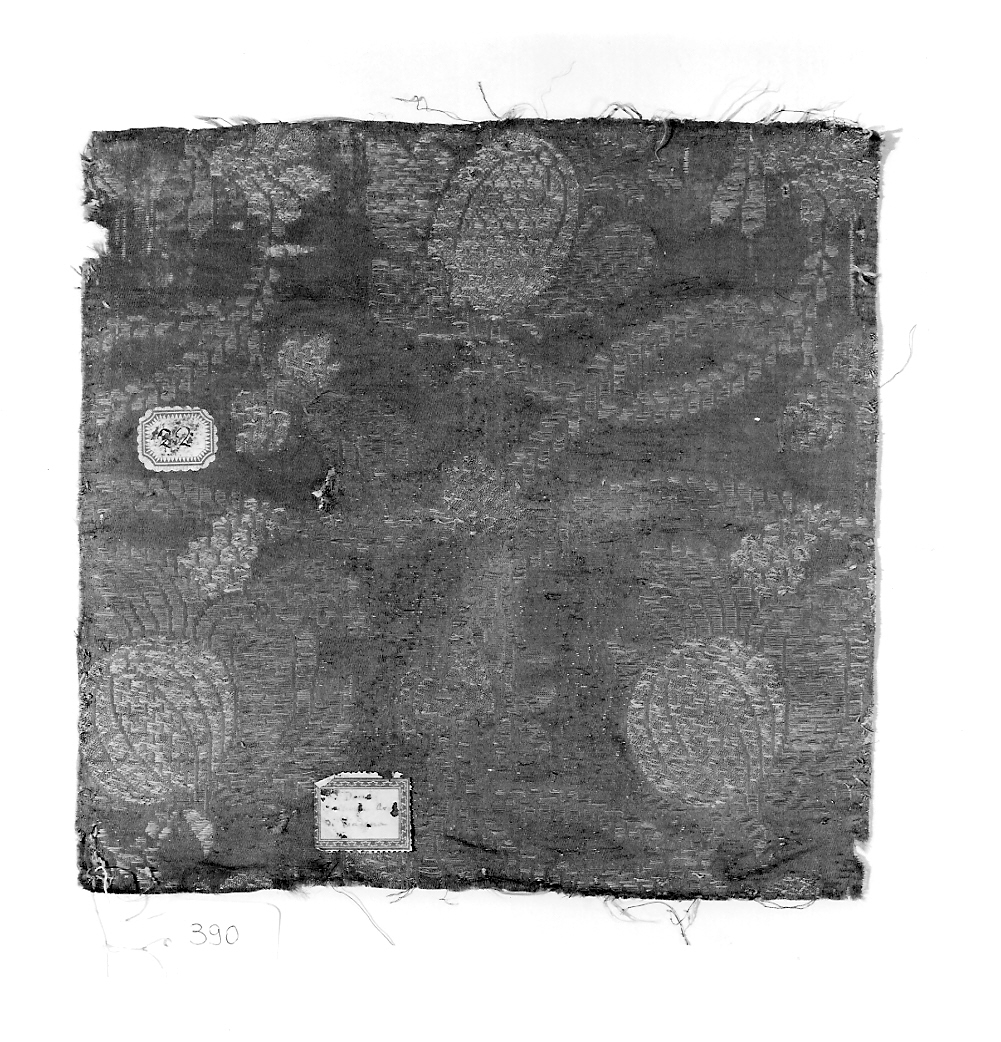 tessuto, frammento - manifattura italiana (ultimo quarto sec. XVII)