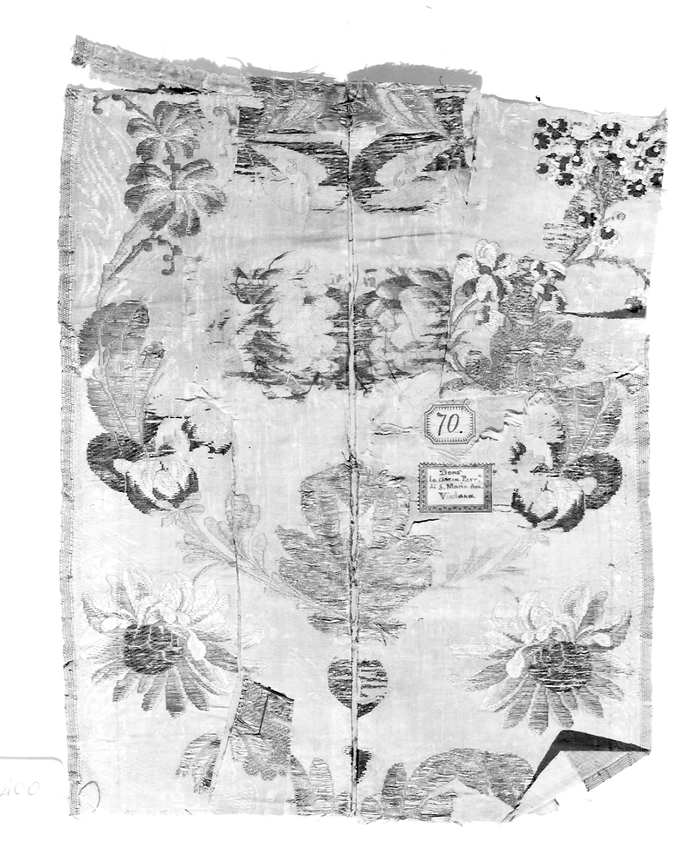 tessuto, frammento - manifattura italiana (sec. XVIII)