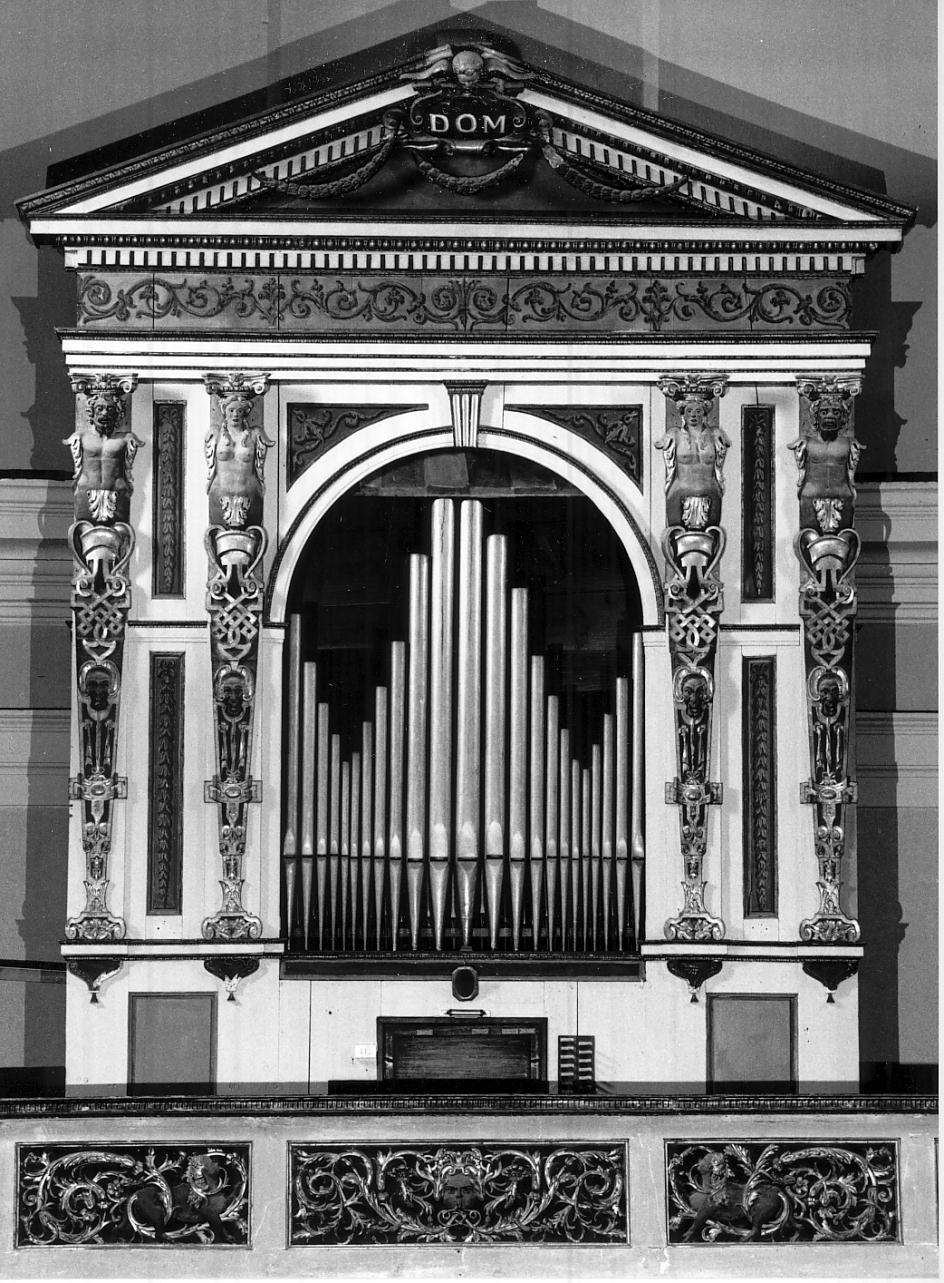 cassa d'organo, elemento d'insieme - ambito mantovano (seconda metà sec. XVI, sec. XVIII)