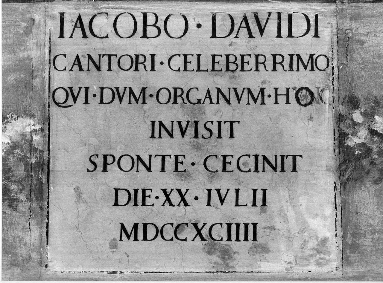 lapide documentaria, opera isolata - ambito mantovano (sec. XVIII)