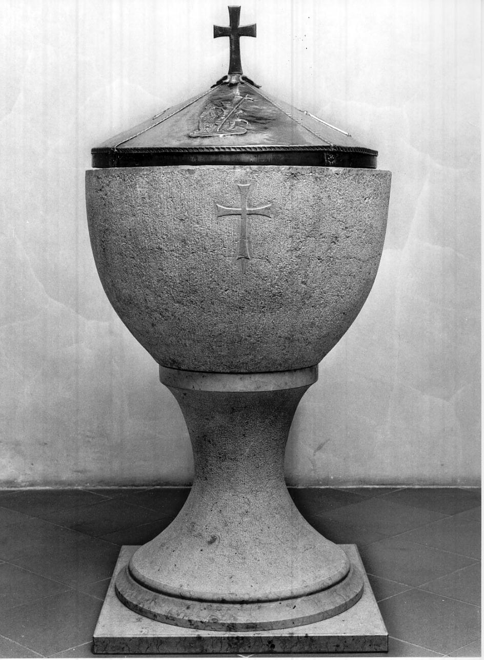 fonte battesimale, opera isolata - ambito mantovano (sec. XVII)