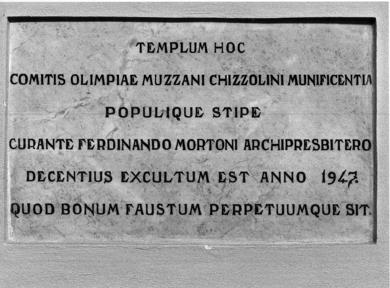 lapide documentaria, opera isolata - ambito mantovano (sec. XX)