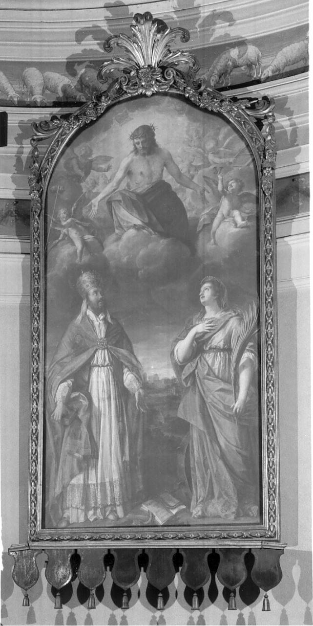 ancona, elemento d'insieme - bottega mantovana (sec. XVIII)