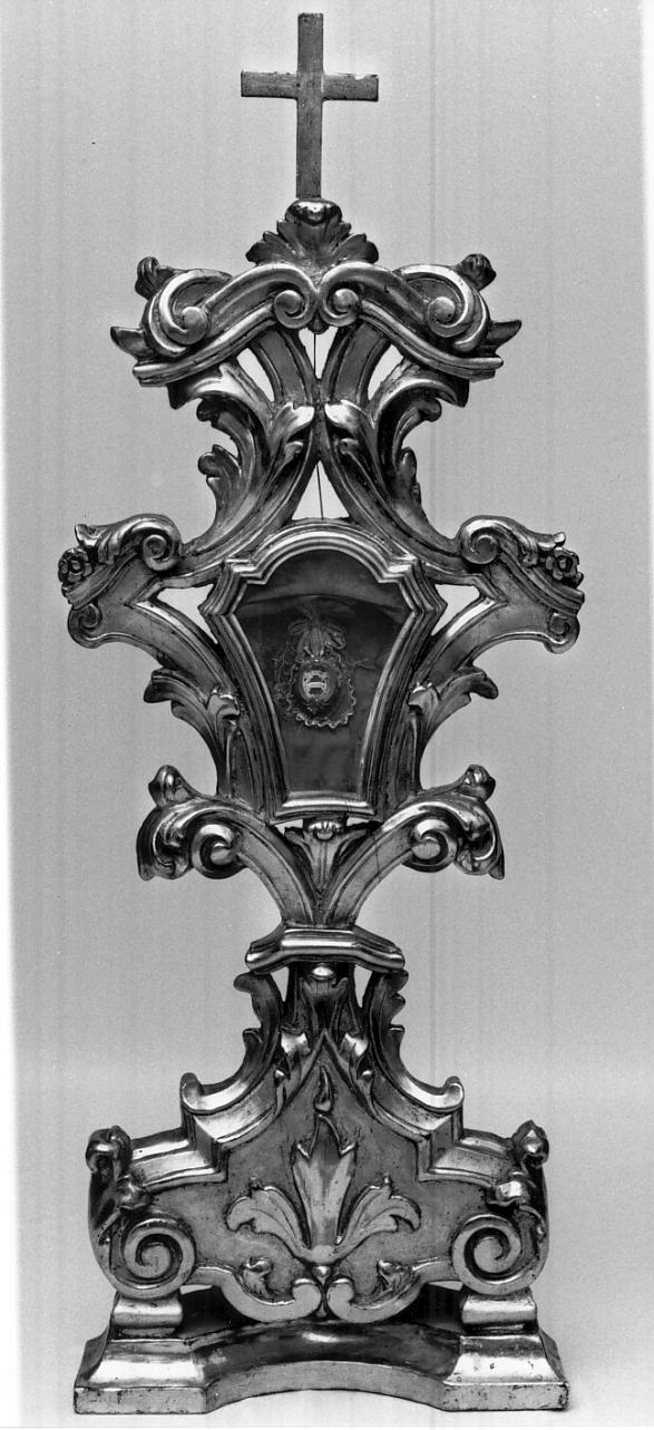 reliquiario-ostensorio, serie - bottega mantovana (fine/inizio secc. XVIII/ XIX)