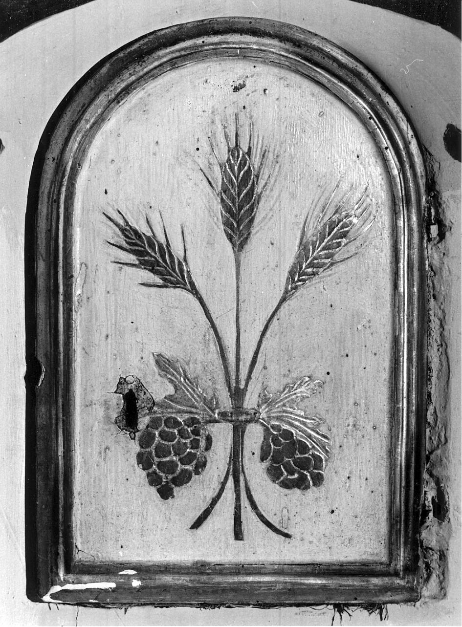 simboli eucaristici (sportello di tabernacolo, elemento d'insieme) - ambito mantovano (sec. XIX)