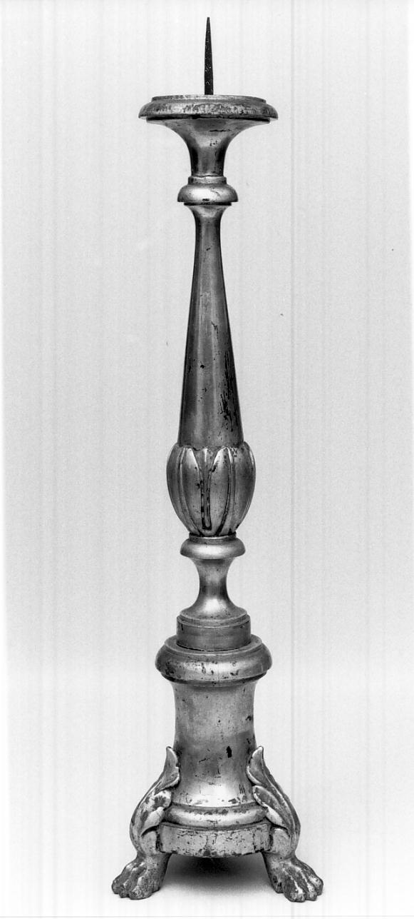 candeliere d'altare, serie - bottega mantovana (primo quarto sec. XIX)