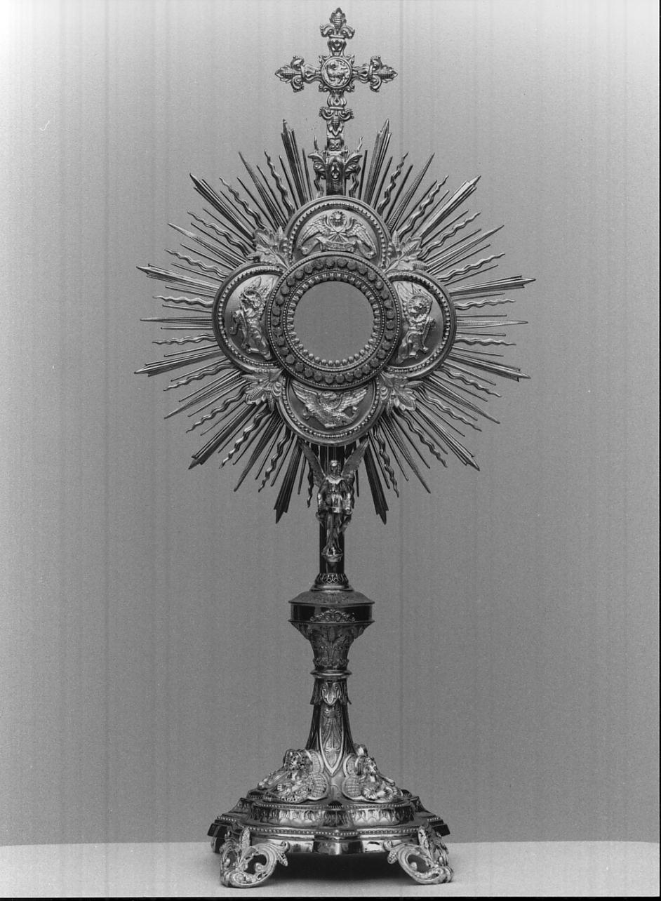 ostensorio - a raggiera, opera isolata di Pizzoli Enrico (sec. XX)