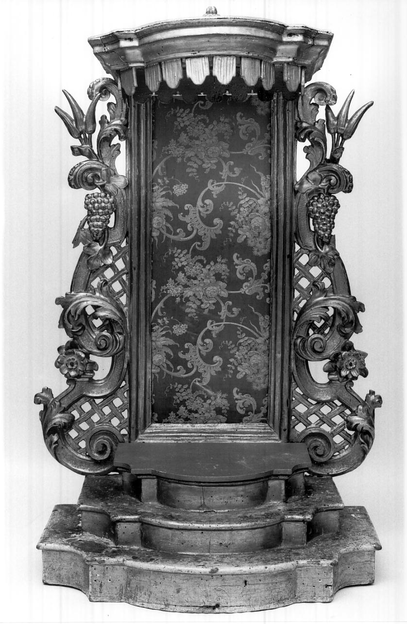 trono per esposizione eucaristica, opera isolata - bottega mantovana (fine/inizio secc. XVIII/ XIX)