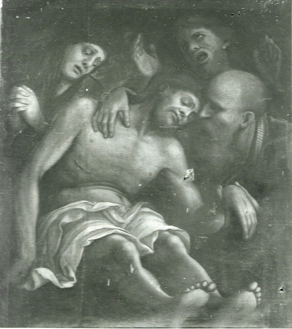 deposizione (dipinto, opera isolata) - ambito bresciano (fine sec. XVI)