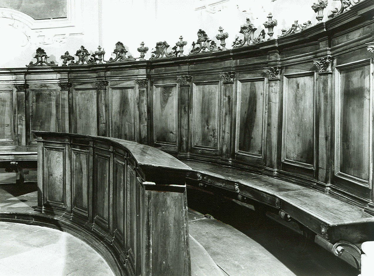 stalli del coro, insieme - ambito mantovano (sec. XIX)