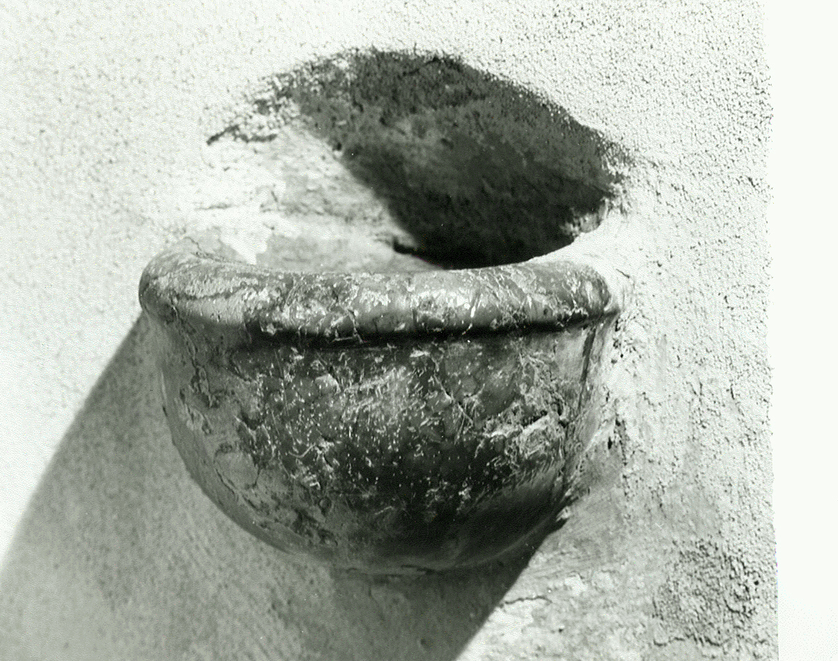 acquasantiera da parete, opera isolata - ambito Italia settentrionale (prima metà sec. XVII)