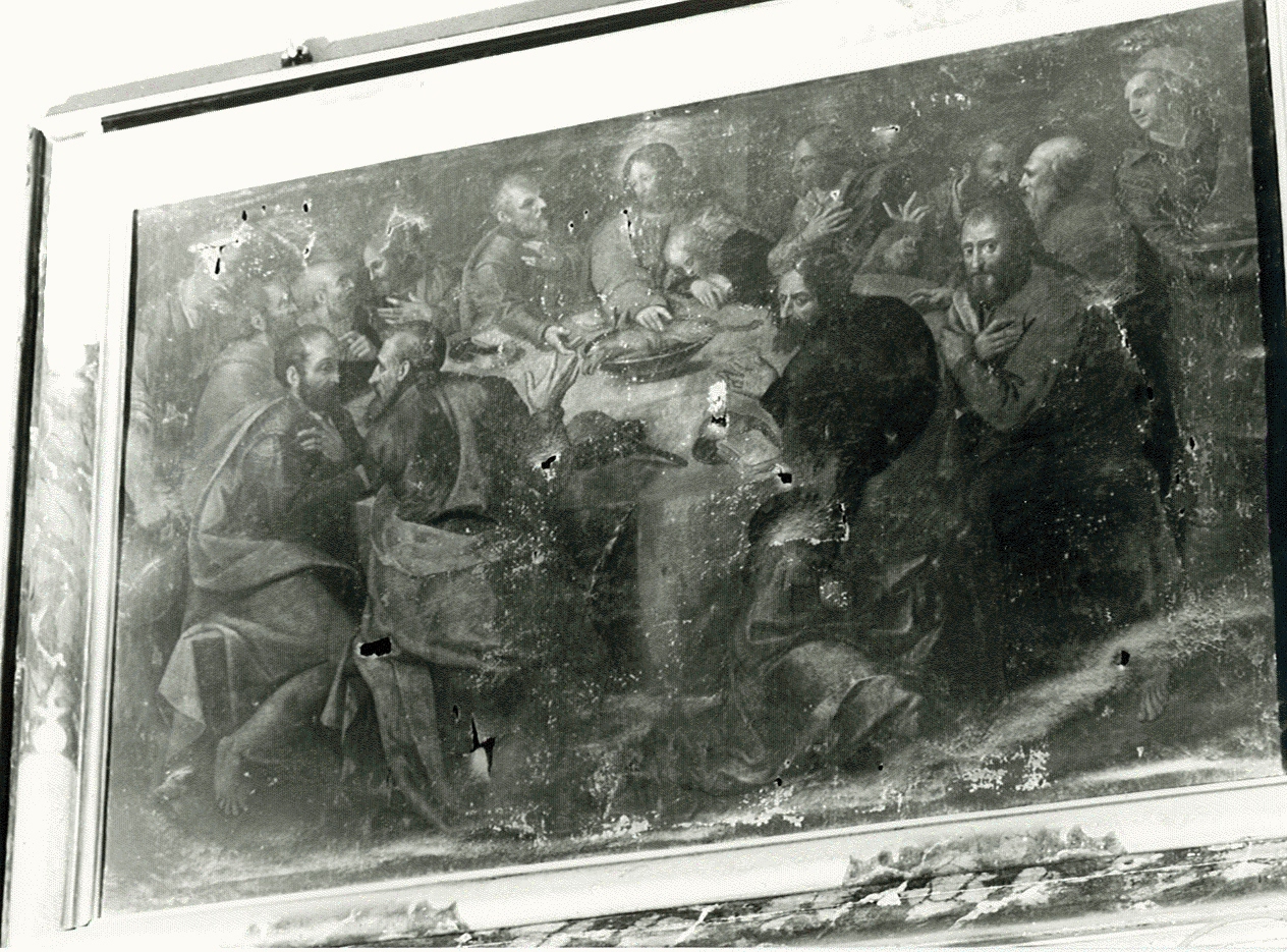 ultima cena (dipinto, elemento d'insieme) - ambito mantovano (seconda metà sec. XVIII)