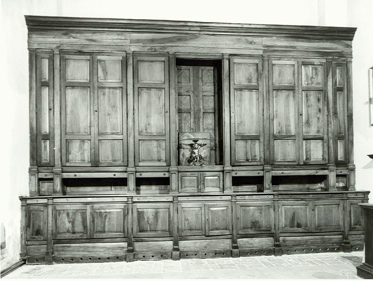 armadio da sacrestia, opera isolata - ambito mantovano (prima metà sec. XVIII)