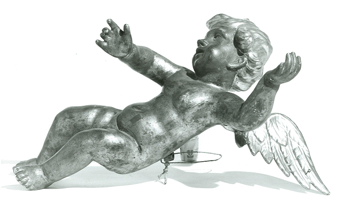 angioletti (statuetta, serie) - ambito italiano (seconda metà sec. XVIII)