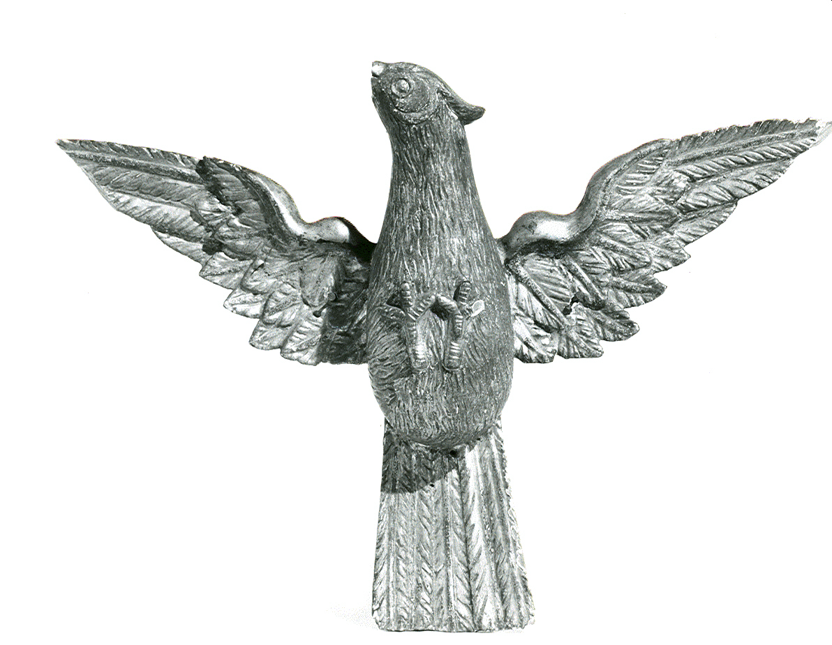 colomba (statuetta, opera isolata) - ambito italiano (sec. XIX)